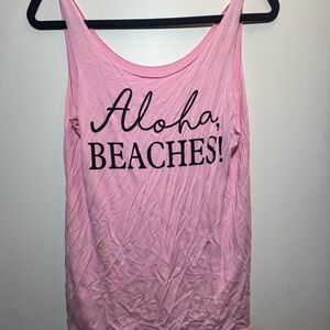 Pink Graphic Tank Top